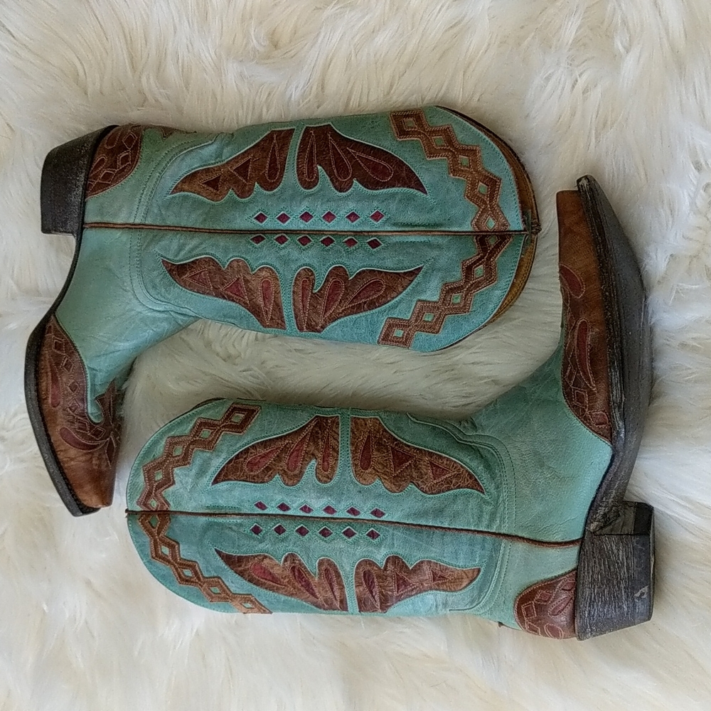 SOLD Old Gringo Aqua Monarca Boots SOLD